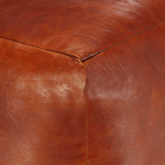 vidaXL Waterproof Brown Bean Bag Chair Stool 40x40x40cm