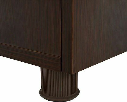 Шкаф За Бюро Vance Дървен С Ключалка Венге 80x40x82см