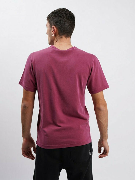 Franklin & Marshall Men's Short Sleeve T-shirt Burgundy