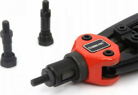 Mar-Pol Hand Riveter for Threads with 5 Tips M5-M12 5 Heads and Rivets M49570 Riveter Scissors / Ceiling Set