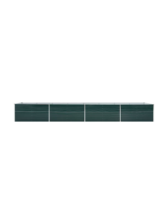 vidaXL Blumenkasten Metallisch Grün 80x45cm.