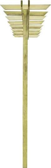 Pergolă De Grădină Din Lemn Verde 360x60x200cm