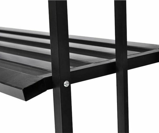 Metal Garden Arch in Black Colour 114x57x210cm