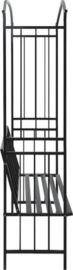 Gartenbogen aus Metall in Schwarz Farbe 128x50x207cm
