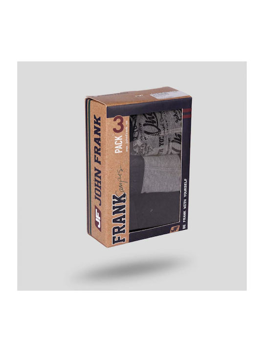 Ανδρικά Μποξεράκια Πολύχρωμα με Σχέδια 3Pack