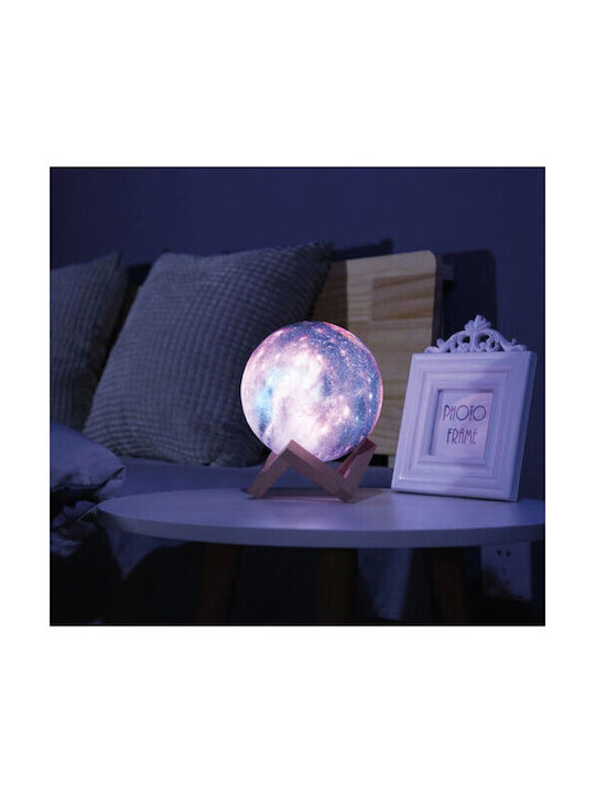 Gem Galaxy 3D Decorative Lamp Moon Light Multicolour