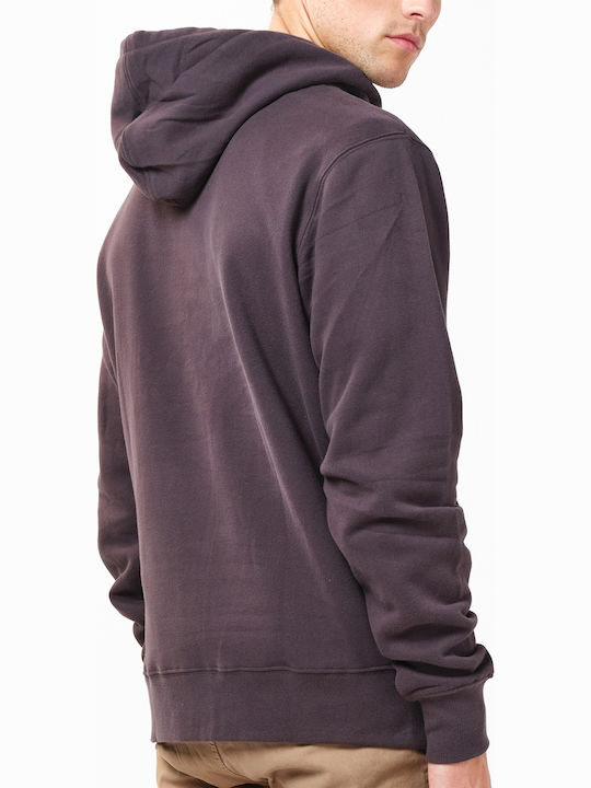 Basehit Men's Sweatshirt with Hood and Pockets Gray