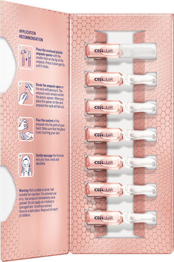 Nivea Cellular Hyaluron Filler + Elasticity Reshape Moisturizing & Anti-Aging Serum Booster For Face With Hyaluronic Acid For Lifting & Firming 7x1.2ml