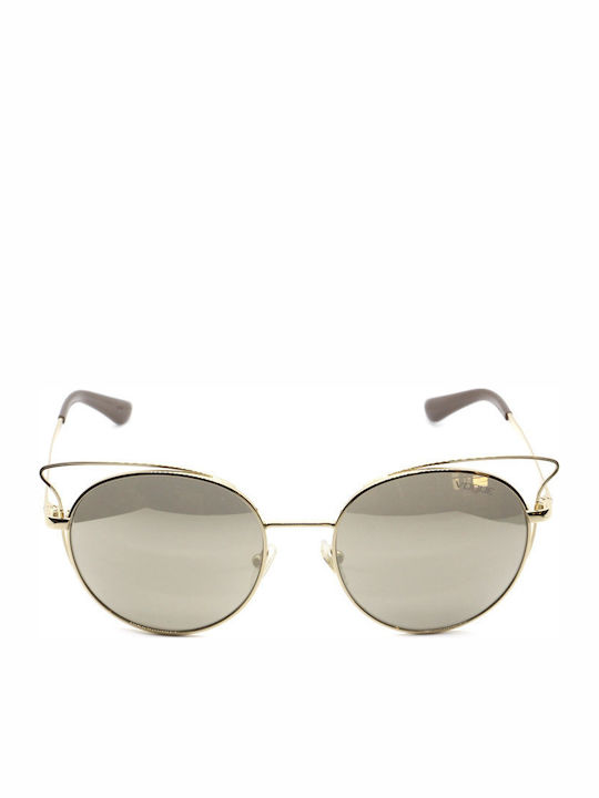 Vogue Women's Sunglasses with Gold Metal Frame and Brown Mirror Lens VO4048S 848/5A