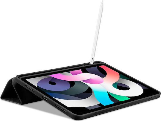 Spigen Urban Fit Flip Cover Πλαστικό / Υφασμάτινο Μαύρο (iPad Air 2020/2022)