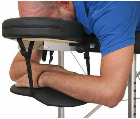 Mobiak Metallic Portable/Folding Black Massage and Physiotherapy Bed 185x60cm