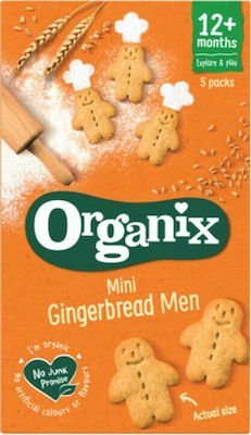 Organix Mini Gingerbread Men Sugar Free 125gr for 12+ months