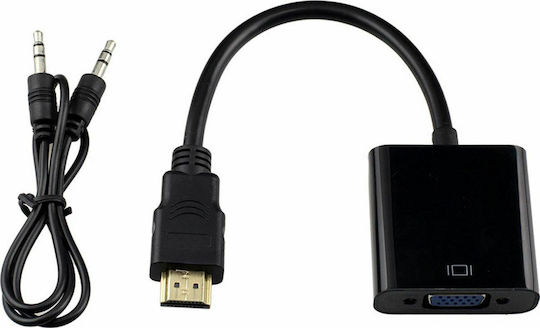 Well Μετατροπέας HDMI male σε 3.5mm / VGA / micro USB female 1τμχ