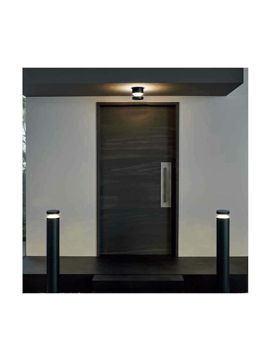 Eglo Melzo Outdoor Floor Lamp LED 11W with Warm White Light IP44 Black