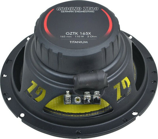 Ground Zero Car Speaker Set Separate 6.5" with 100W RMS (2 Way)
