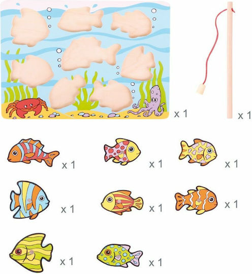 Big Jigs Wooden Fishing Game Tropical Magnetic Fishing Game