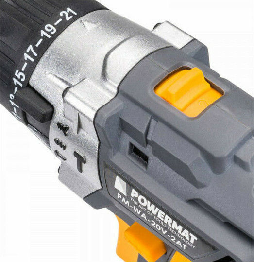 Powermat PM-WA-20V-2AT Κρουστικό Δραπανοκατσάβιδο Μπαταρίας 20V 2x2Ah
