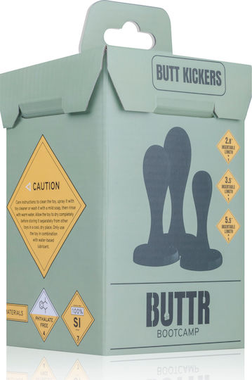 Buttr Butt Kickers Anale Plugs Elektrische Gitarren Schwarz 3Stück
