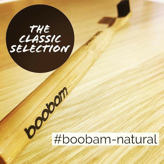 Boobam Boobam Natural Adult Manual Toothbrush Medium Beige