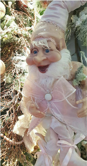 Iliadis Weihnachtliche Stoff Figur Elf Rosa Höhe 65cm Elf