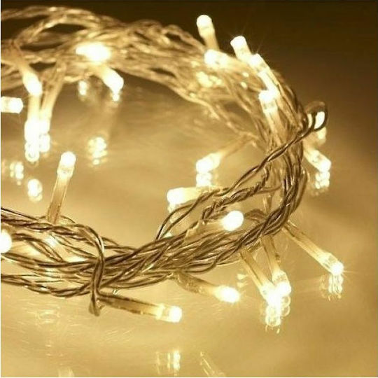 180 Λαμπάκια LED 12μ. Θερμό Λευκό σε Σειρά