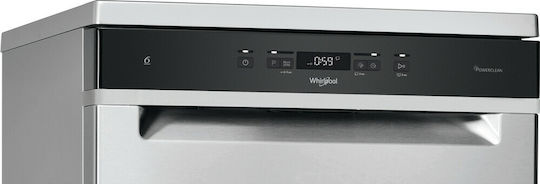 Whirlpool Ελεύθερο Πλυντήριο Πιάτων για 14 Σερβίτσια NaturalDry Π60xY85εκ. Inox