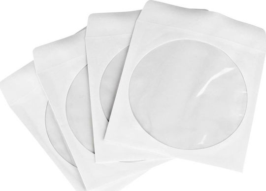 Herma CD/DVD Sleeve White 100pcs