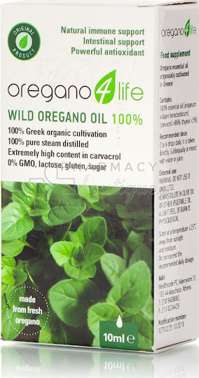 Oregano 4 Life Βιολογικό Ριγανέλαιο για Μασάζ 100% 10ml