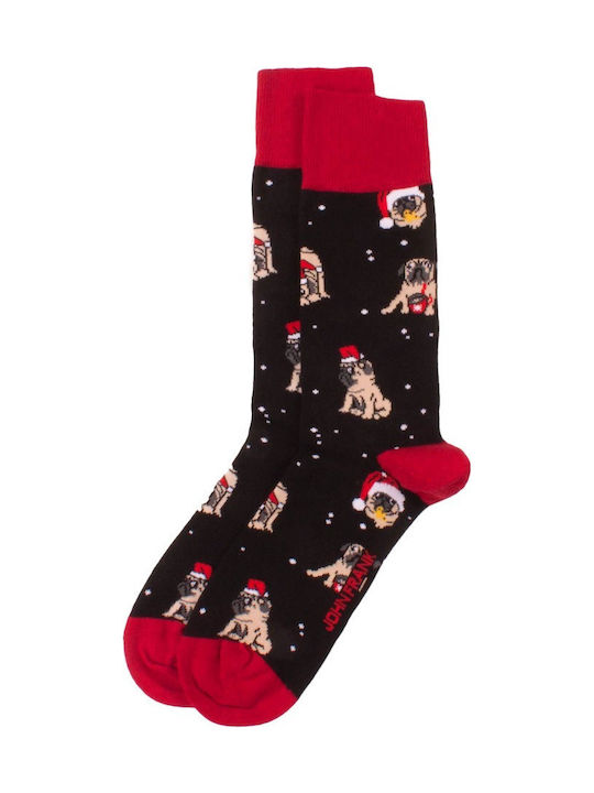 John Frank Christmas Pugs Ανδρικές Χριστουγεννιάτικες Κάλτσες Πολύχρωμες John Frank Christmas Pugs Ανδρικές Χριστουγεννιάτικες Κάλτσες Πολύχρωμες