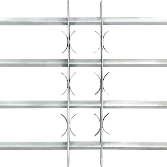 vidaXL Adjustable Security Window Bars with 4 Bars 700-1050mm Grilles
