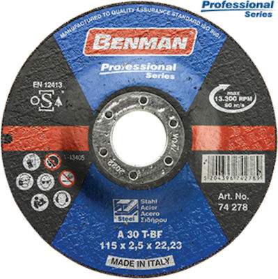 Benman Δίσκος Κοπής Σιδήρου Professional 125mm Schneidscheibe 125mm 1Stück