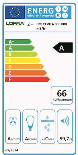 Lofra Dolcevita 90 NM Kamin-Dunstabzug 90cm Schwarz