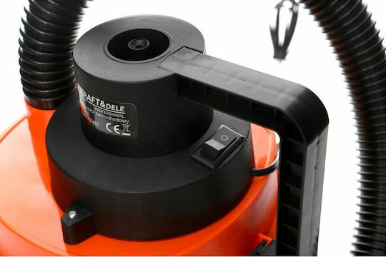 Kraft & Dele KD-487 Прахосмукачка за Кола С Кабел За Запалка 12V 155W Червена