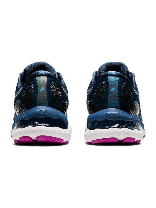 Gel-Nimbus 23 Damen Sportschuhe Laufen Grand Shark / Digital Aqua