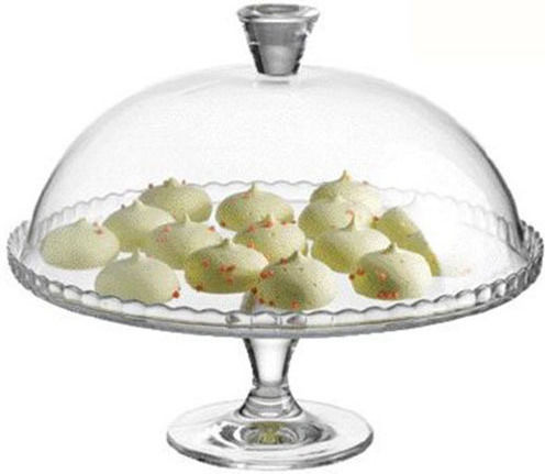 Pasabahce 95200 Kuchenständer Glas mit Deckel & Fuß Transparent 32x25x27cm