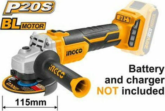 Ingco Grinder 115mm Battery Brushless 20V Solo