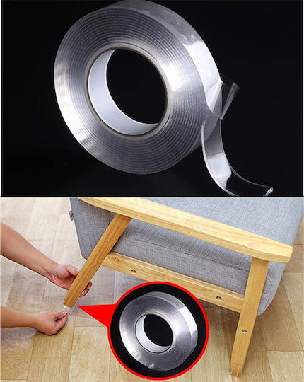 Spm Retention Self-Adhesive Double-Sided Tape Transparent 30mmx5m 1pcs