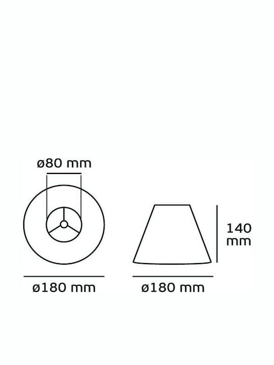 VK Lighting Lamp Shade 18x18cm