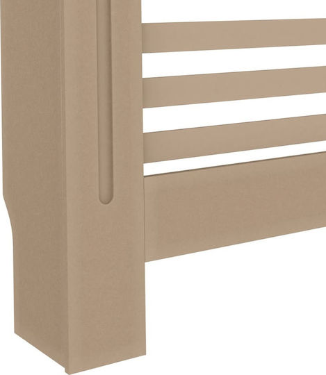 vidaXL MDF Radiator Cover Brown 112x19x81cm