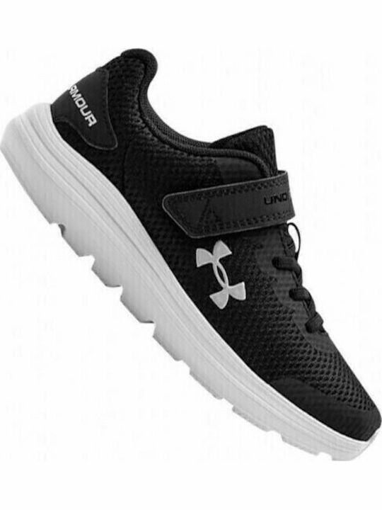 Surge 2 Kids Sports Shoes Running with Hoop & Loop Closure Black
