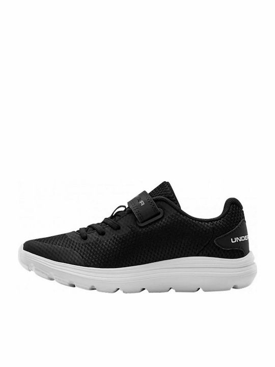 Surge 2 Kids Sports Shoes Running with Hoop & Loop Closure Black