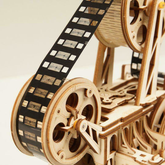 Robotime Παιχνίδι Κατασκευών Ξύλινo Vitascope Mechanical Movie Projector Kit για Παιδιά 12+ Ετών