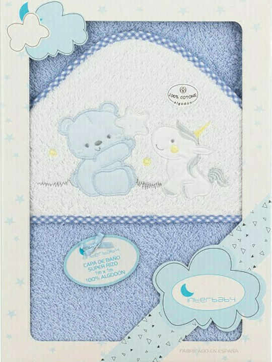 Interbaby Kapuzen Unicornio Blau