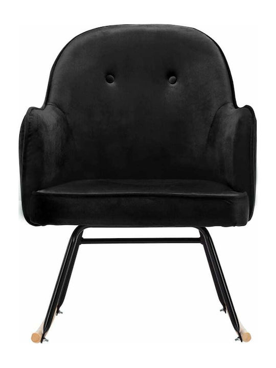 Rocking Armchair Black 60x84x79cm