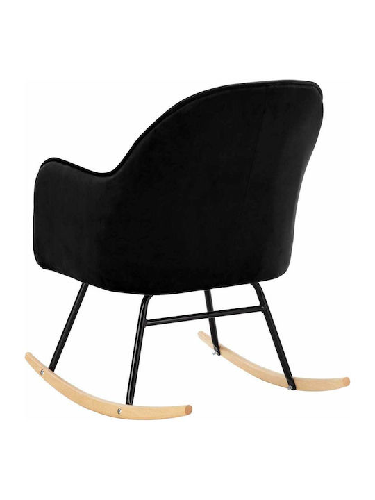 Rocking Armchair Black 60x84x79cm