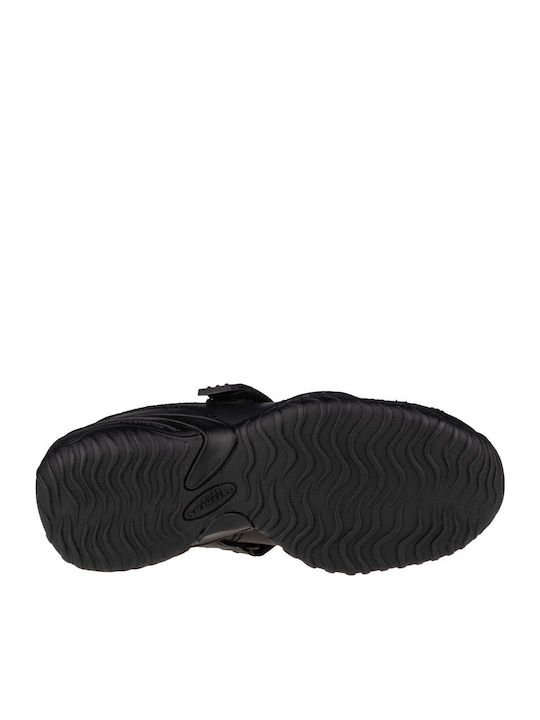 Kids Leather Ballerinas VelocityPouty with Hoop & Loop Closure Black