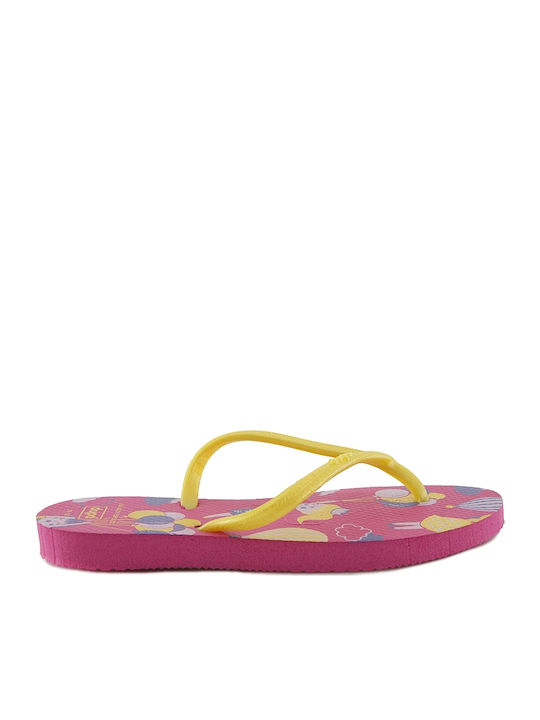 Dupe Kids' Sandals Yellow Σαγιονάρες