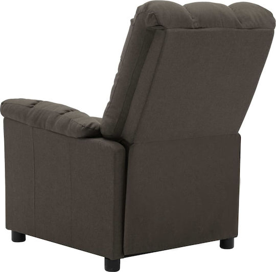 Relaxsessel Friseurwaschbecken mit Fußhocker Taupe 74x99x102cm