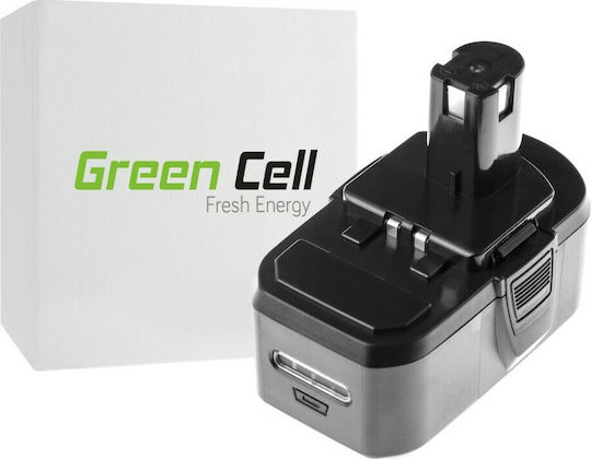 Green Cell Μπαταρία Εργαλείου Λιθίου 18V με Χωρητικότητα 5Ah