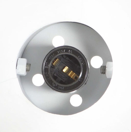 vidaXL Industrial Wall Lamp with E27 Socket Black 65x25cm